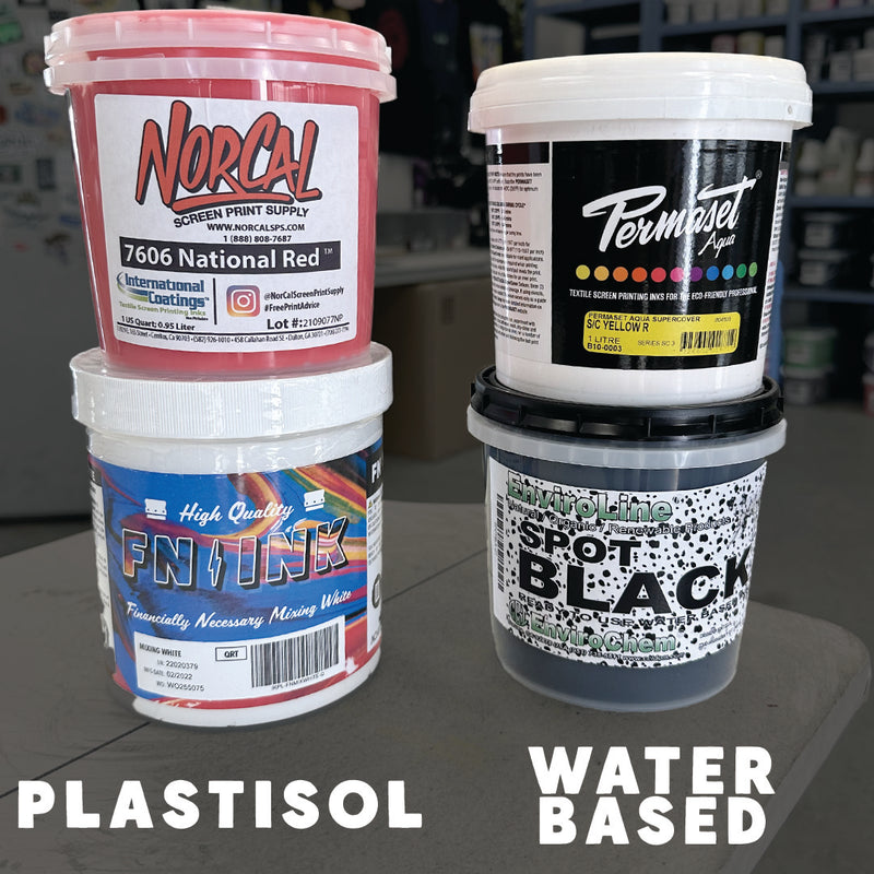 What’s the Difference Between Plastisol & Waterbased Inks?