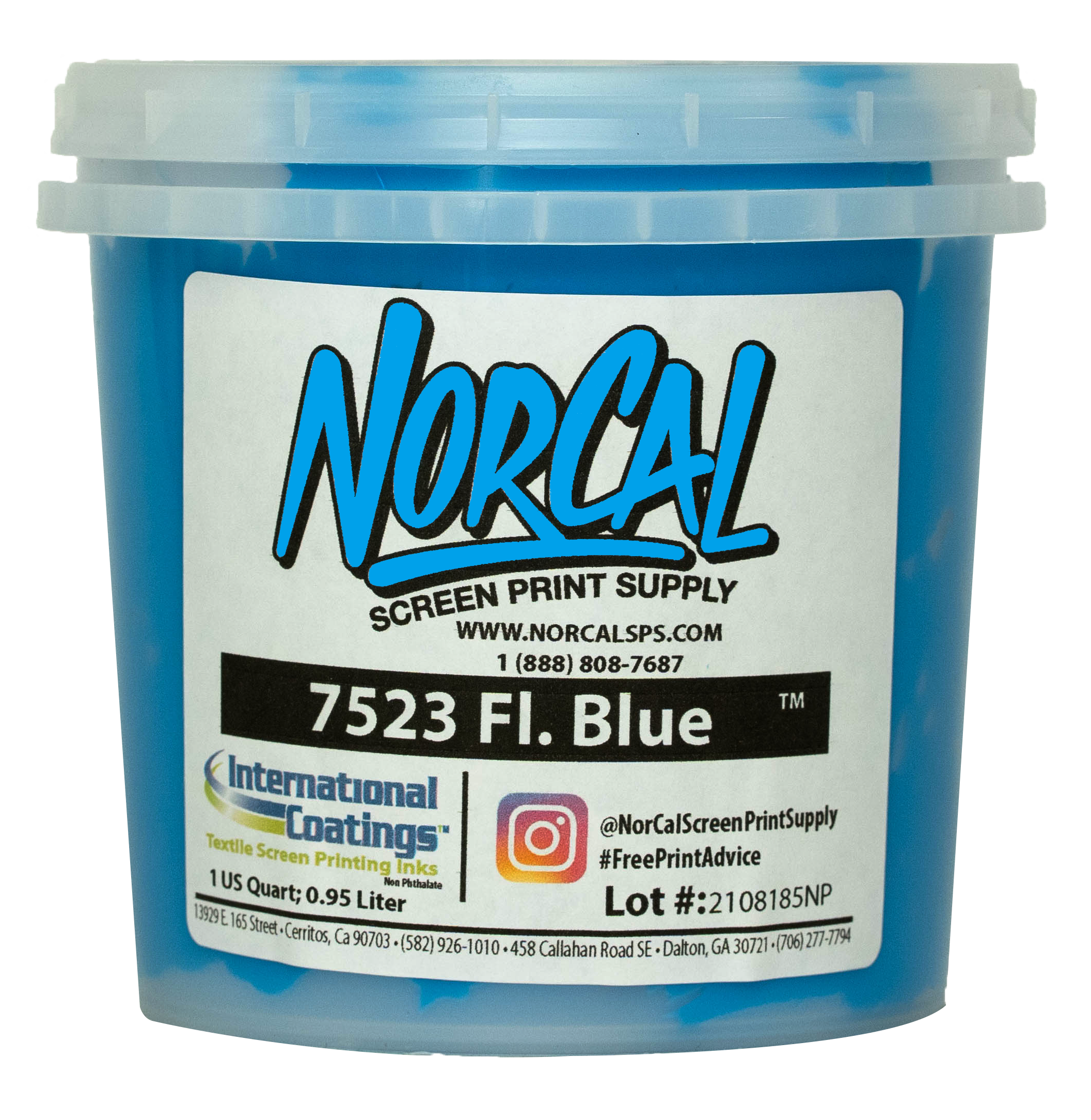 ◆Blue07◆ 7523 Fluorescent Blue | Screen Printing Supplies | NorCal SPS