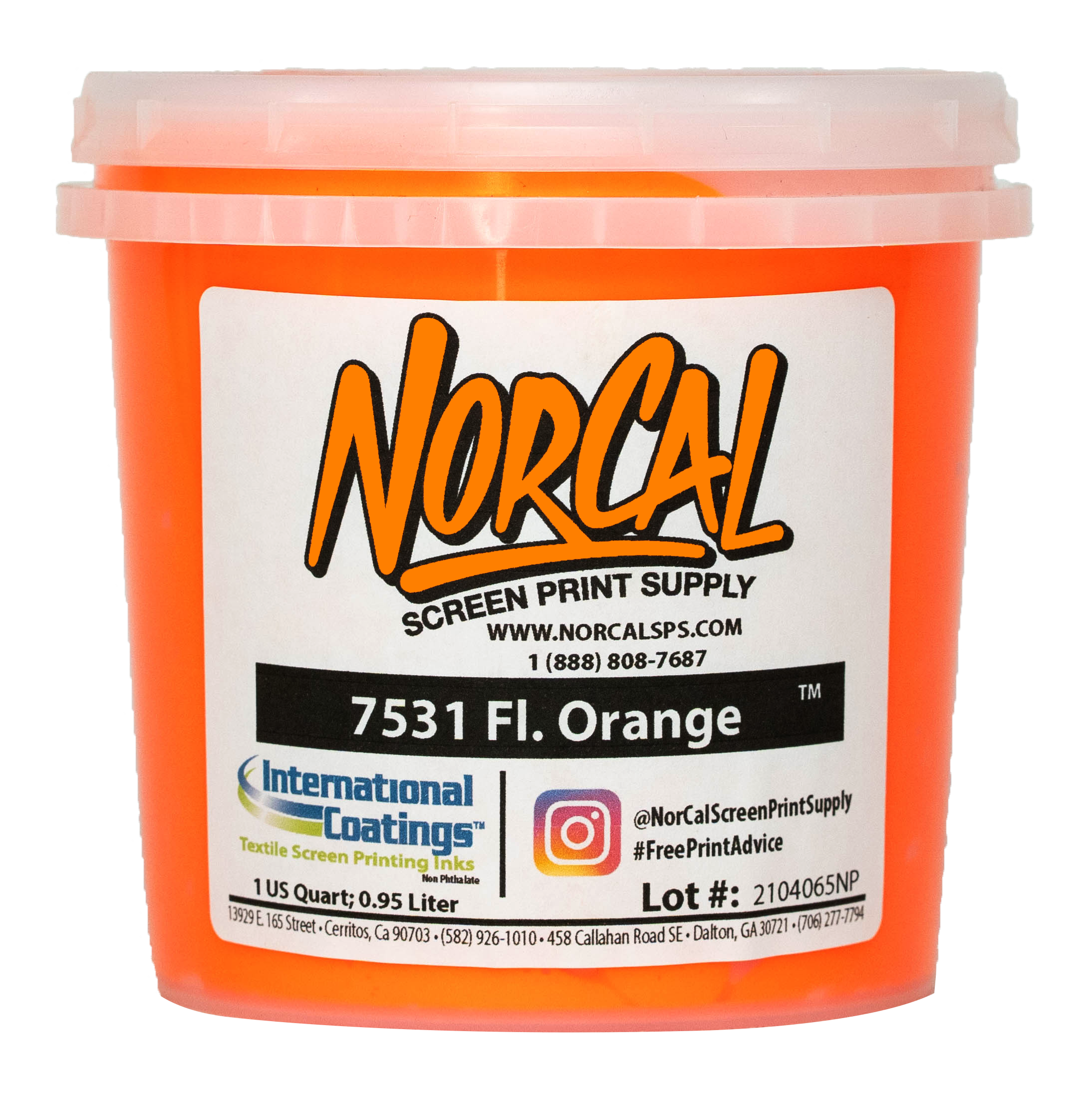 7531 Fluorescent Orange | Screen Printing Supplies | NorCal SPS