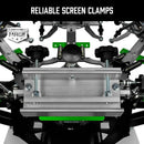Riley Hopkins 250+ 6 Color 4 Station Screen Printing Press with XYZ Micro Registration