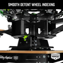 Riley Hopkins 250+ 4 Color 4 Station Screen Printing Press with XYZ Micro Registration