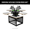 Riley Hopkins 250+ 4 Color 4 Station Screen Printing Press with XYZ Micro Registration