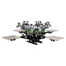 Riley Hopkins 250+ 6 Color 4 Station Screen Printing Press with XYZ Micro Registration