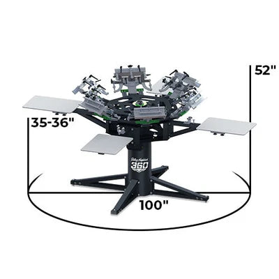 Riley Hopkins 360 6 Color 4 Station Press with XYZ Micro Registration