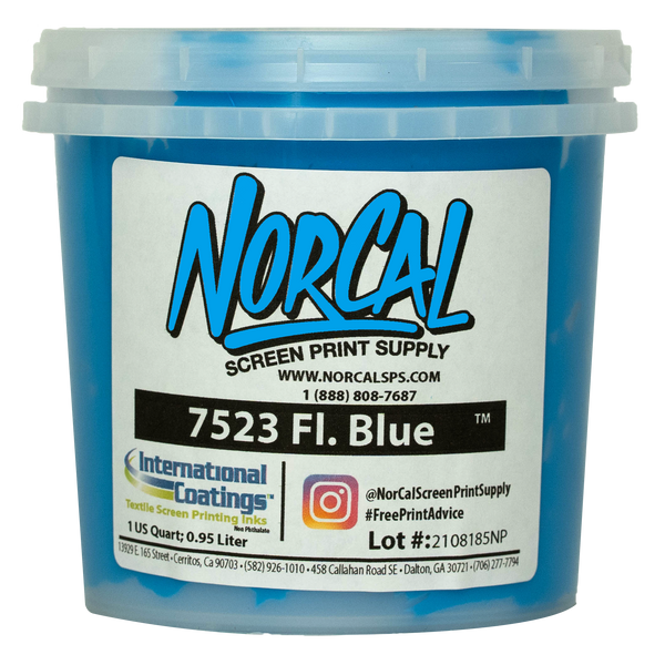 7523 Fluorescent Blue | Screen Printing Supplies | NorCal SPS 7523 Fluorescent Blue | Screen Printing Supplies | NorCal SPS