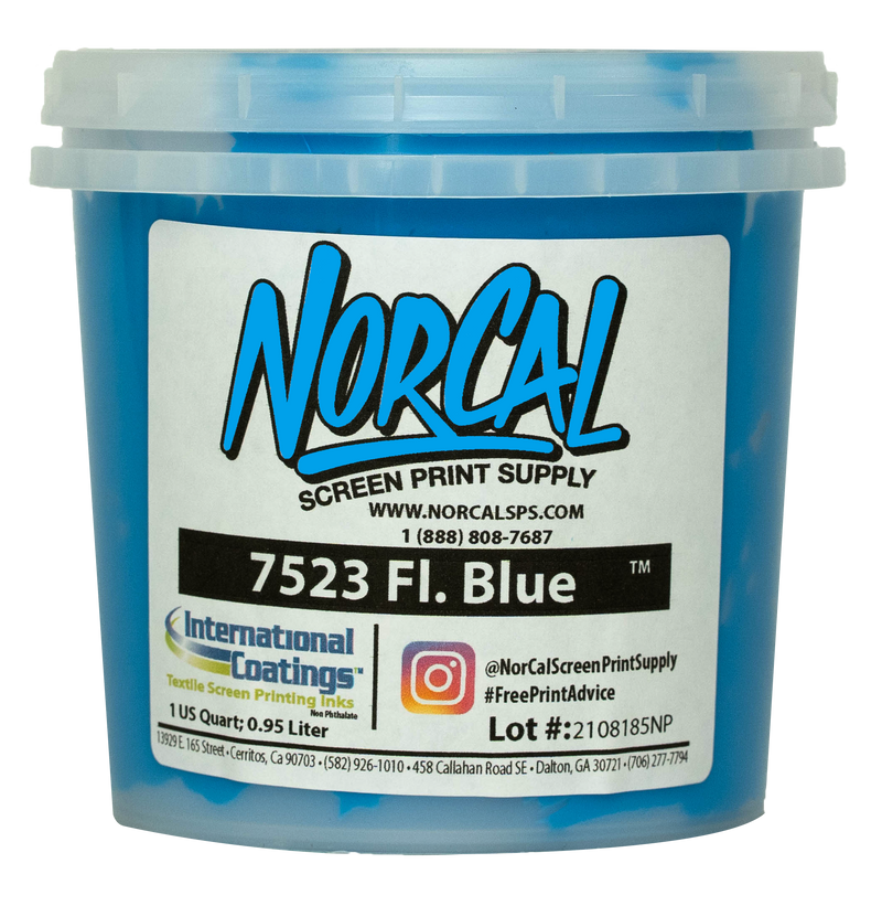 7523 Fluorescent Blue Screen Printing Supplies Norcal Sps