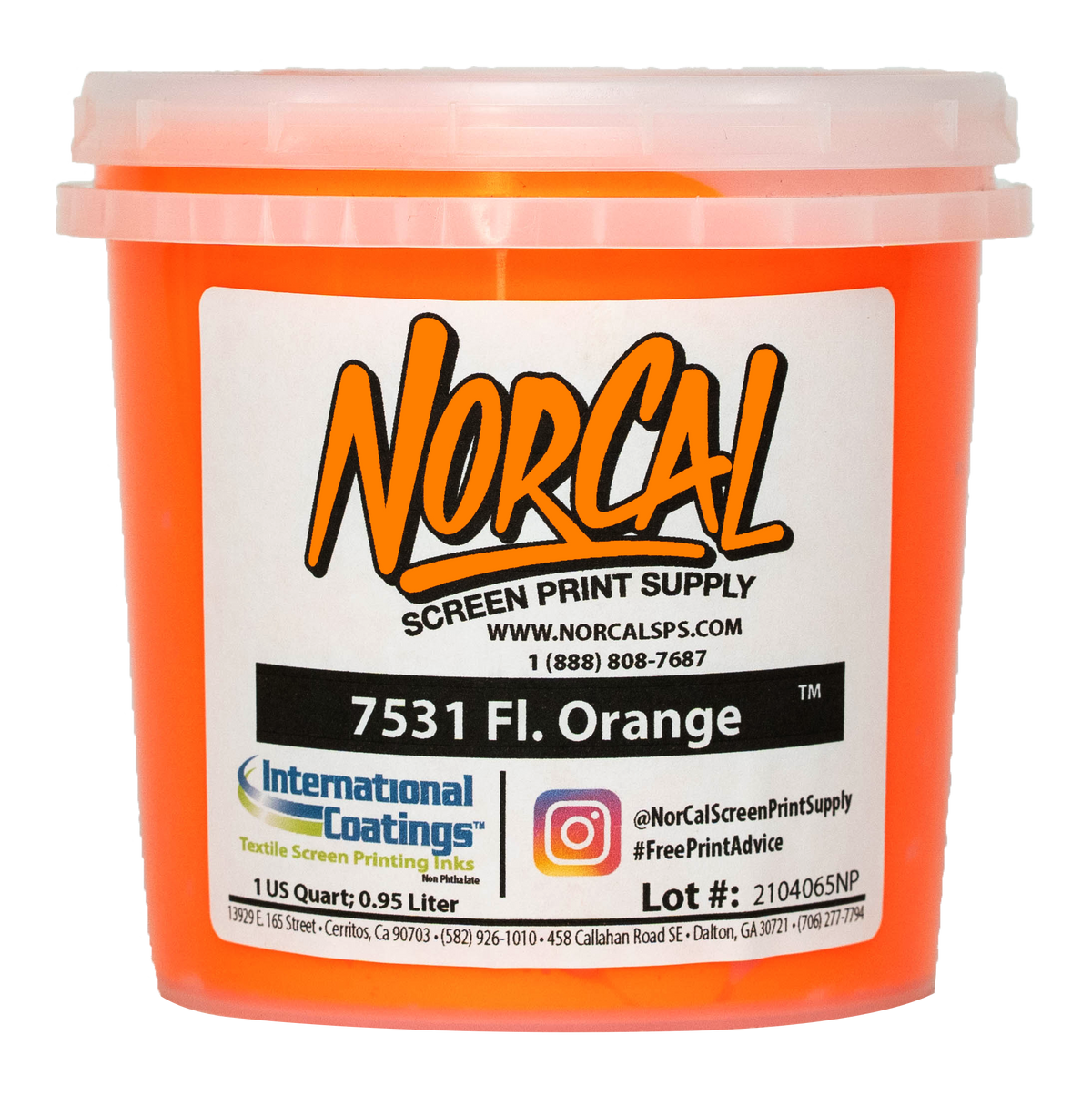 7531 Fluorescent Orange | Screen Printing Supplies | NorCal SPS