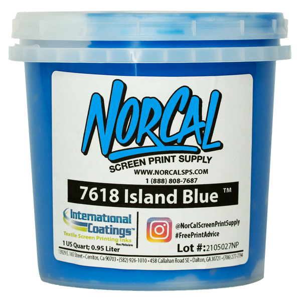 7618 Island Blue Plastisol | Screen Printing Supplies | NorCal SPS