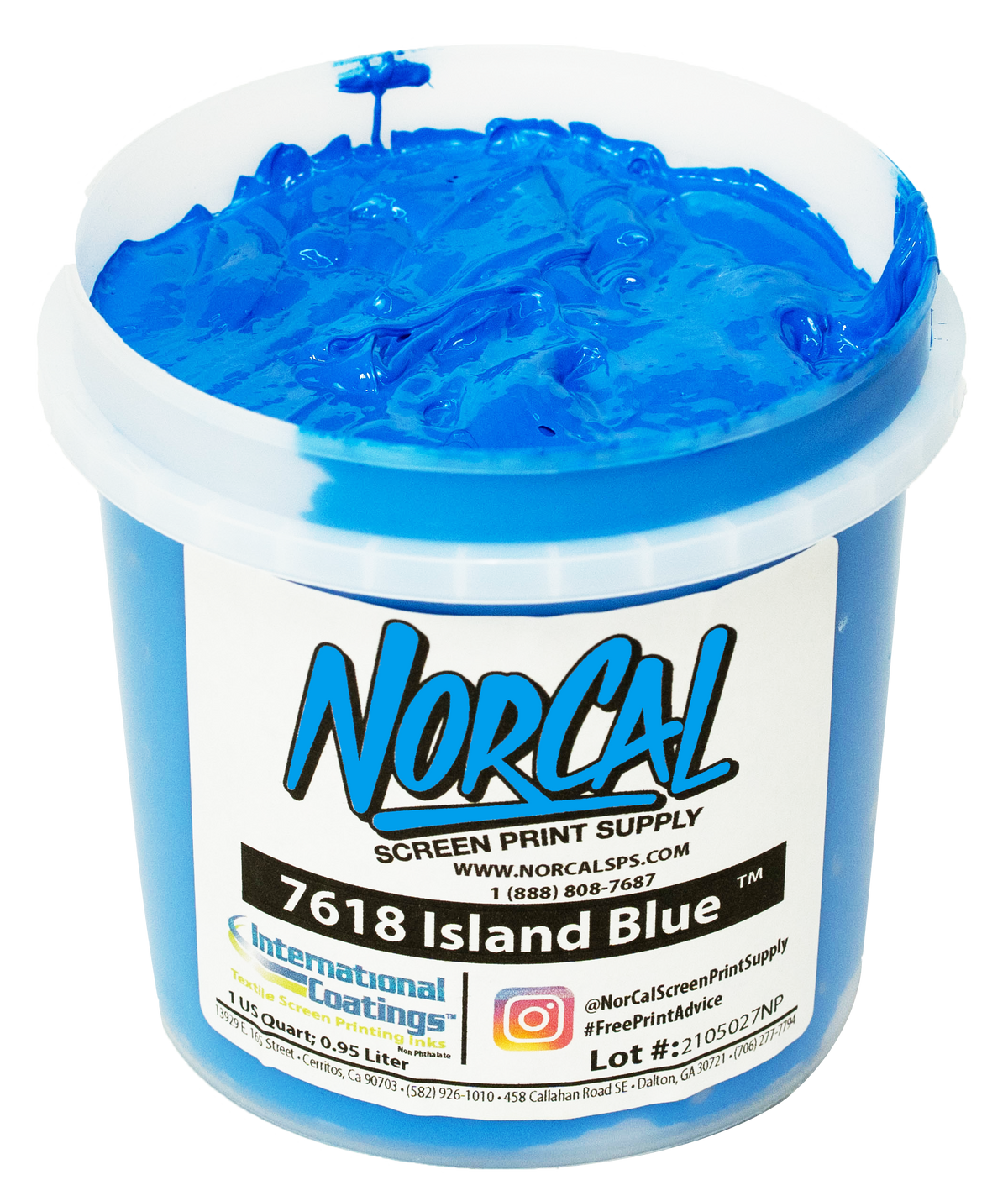 7618 Island Blue Plastisol | Screen Printing Supplies | NorCal SPS