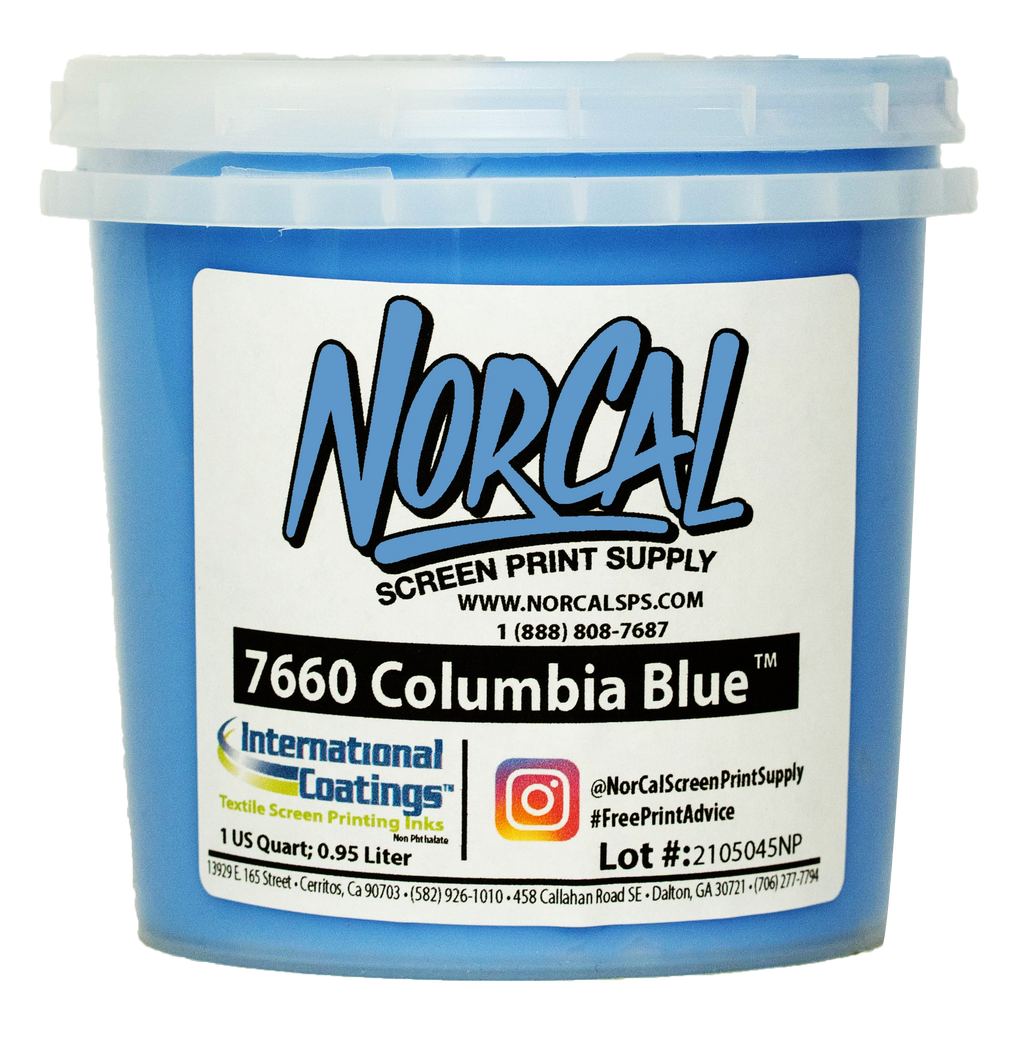 7660 Columbia Blue Plastisol | Screen Printing Supplies | NorCal SPS 7660 Columbia Blue Plastisol | Screen Printing Supplies | NorCal SPS