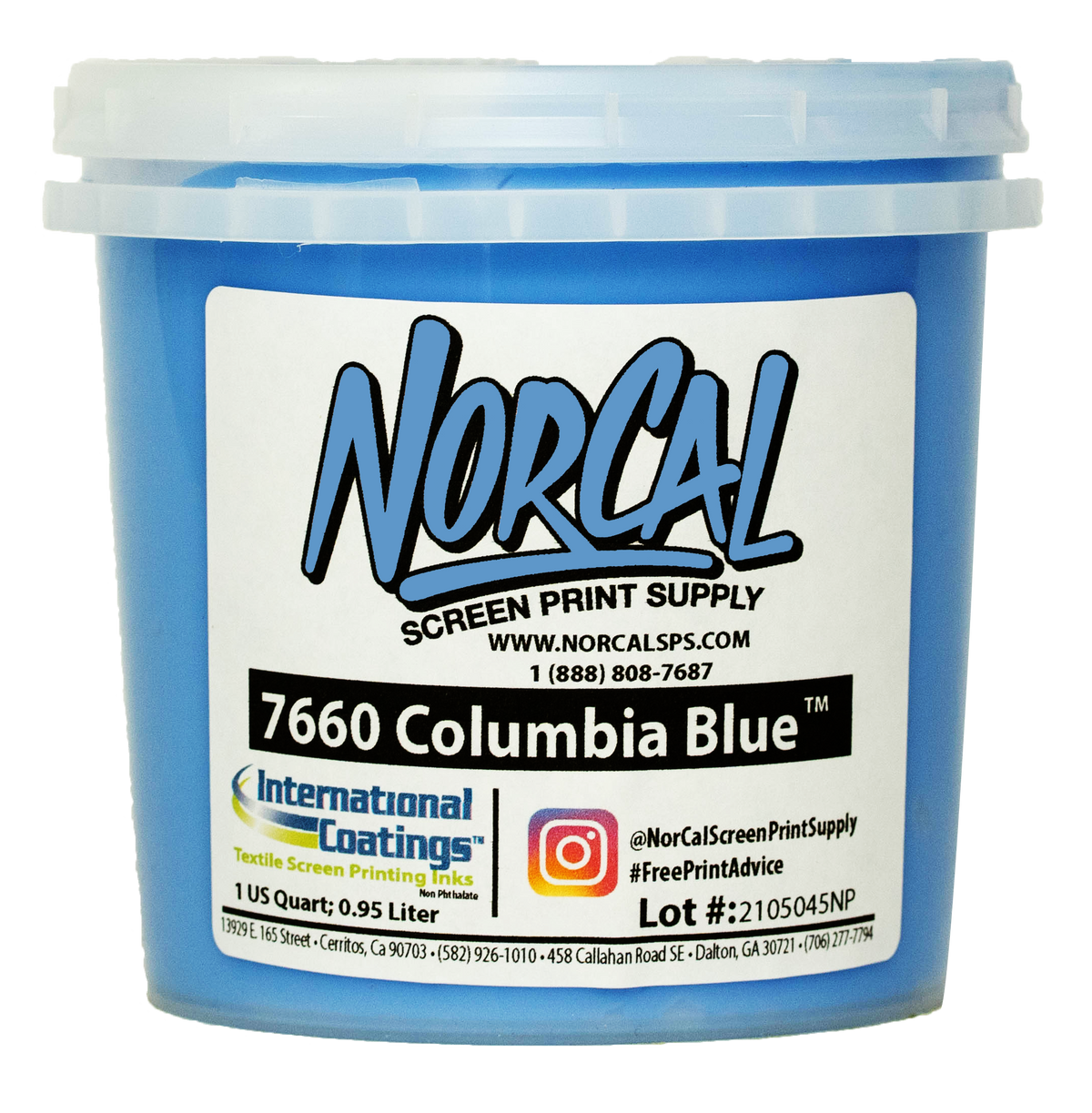 7660 Columbia Blue Plastisol | Screen Printing Supplies | NorCal SPS
