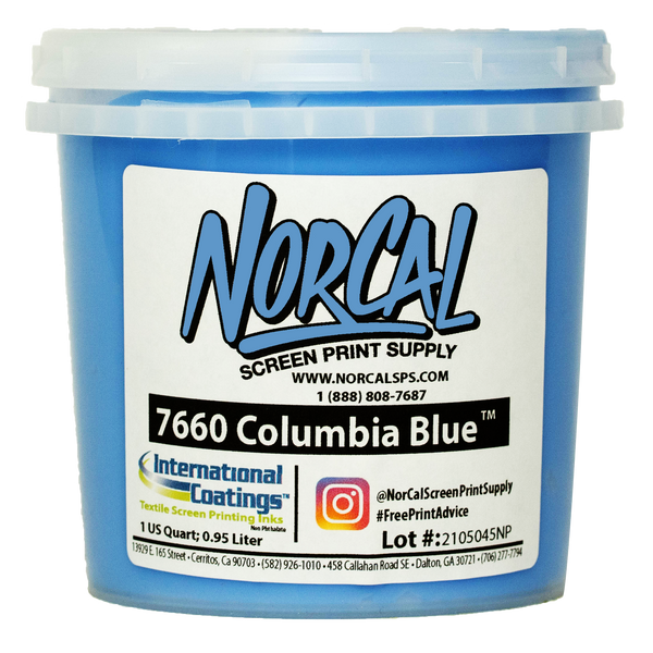 7660 Columbia Blue Plastisol | Screen Printing Supplies | NorCal SPS