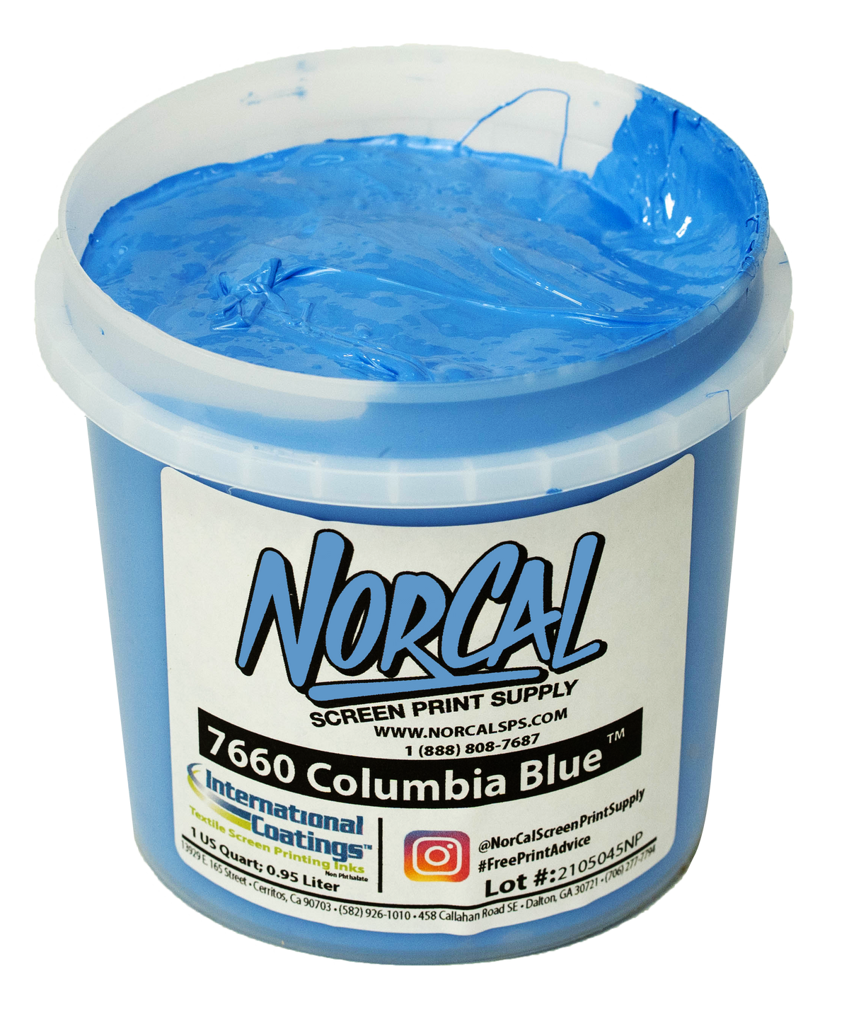 7660 Columbia Blue Plastisol | Screen Printing Supplies | NorCal SPS