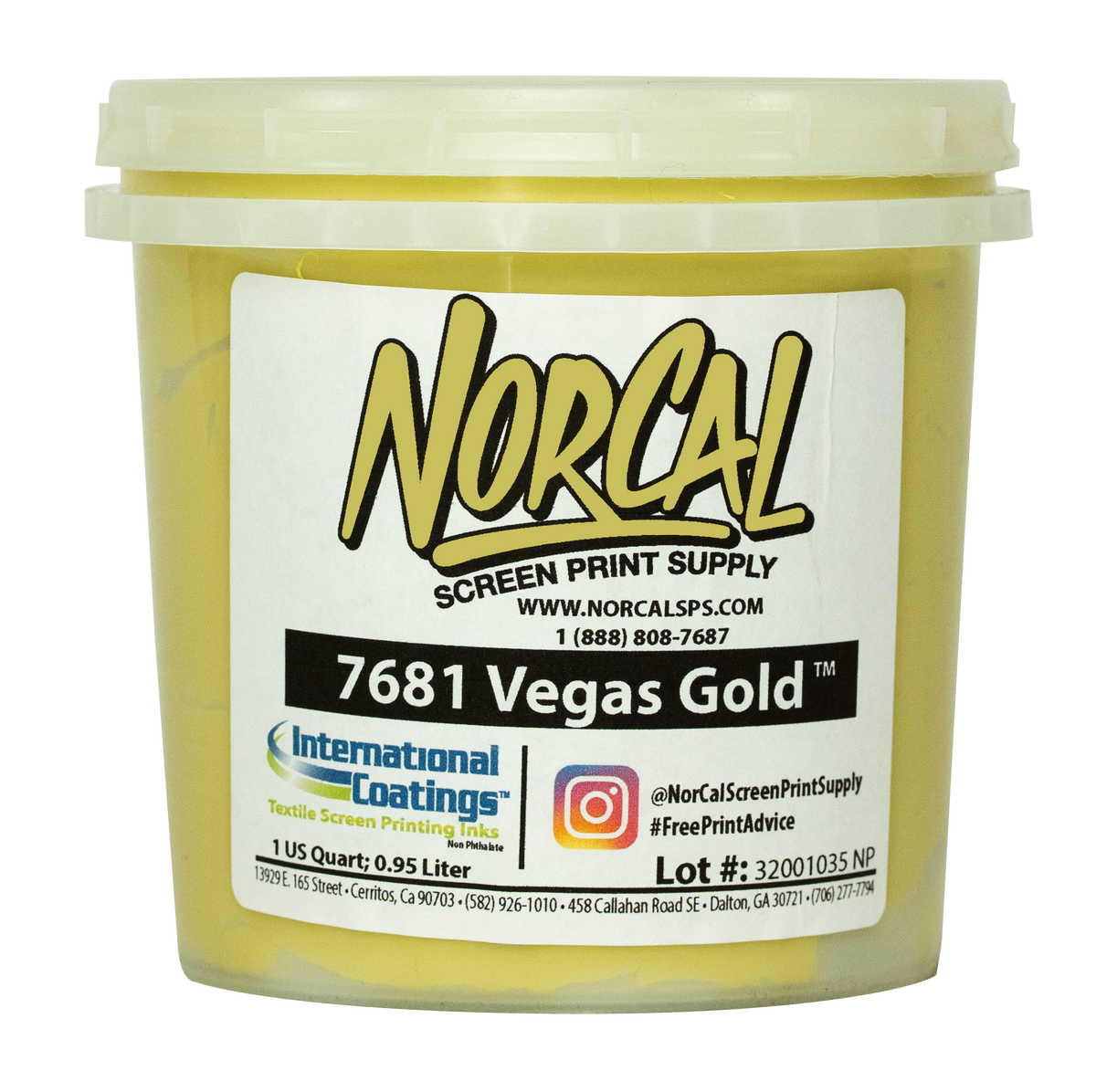 7681 Vegas Gold Plastisol | Screen Printing Supplies | NorCal SPS