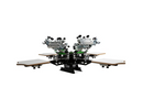 RILEY HOPKINS 250 6 COLOR 4 STATION SCREEN PRINTING PRESS WITH XY MICRO REGISTRATION