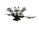 RILEY HOPKINS 250 6 COLOR 2 STATION SCREEN PRINTING PRESS WITH XY MICRO REGISTRATION