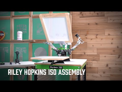 RILEY HOPKINS 150 1 COLOR 1 STATION SCREEN PRINTING PRESS