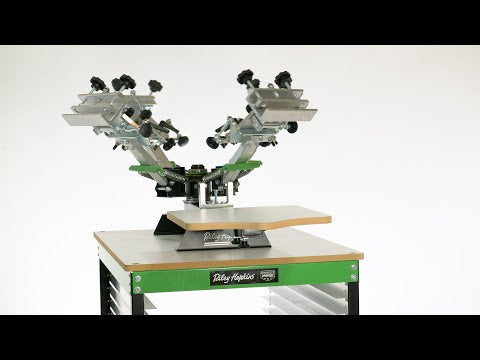 V1000 Vastex Manual Screen Printing Press 4 Station 6 Colour - The V1000 Vastex Manual Screen Printing Press 4 Station 6 Colour - The