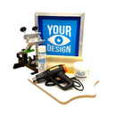 Riley Hopkins 150 1 Color / 1 Station Screen Printing Kit w/ Pre-burned Screen